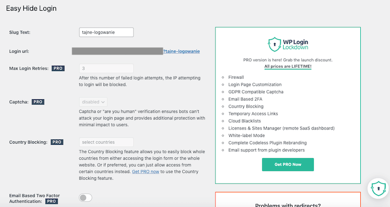 Zmiana adresu logowania WordPress